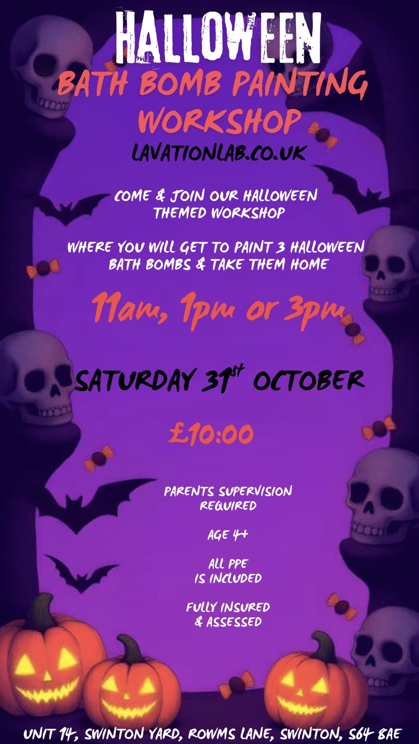 HALLOWEEN π¦π Bath Bomb Painting Workshop