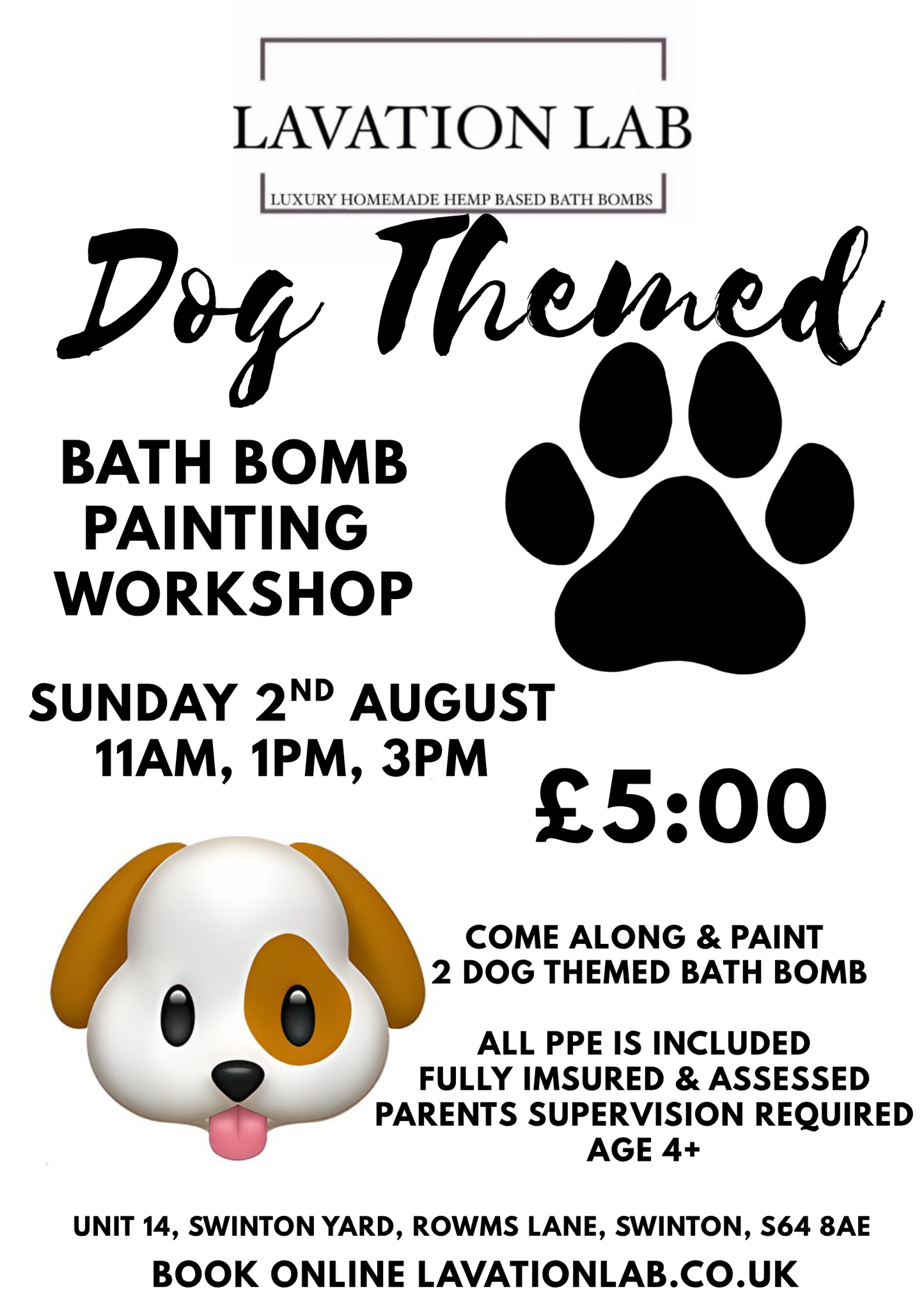 DOG THEMED - Bath Bomb Making Workshop