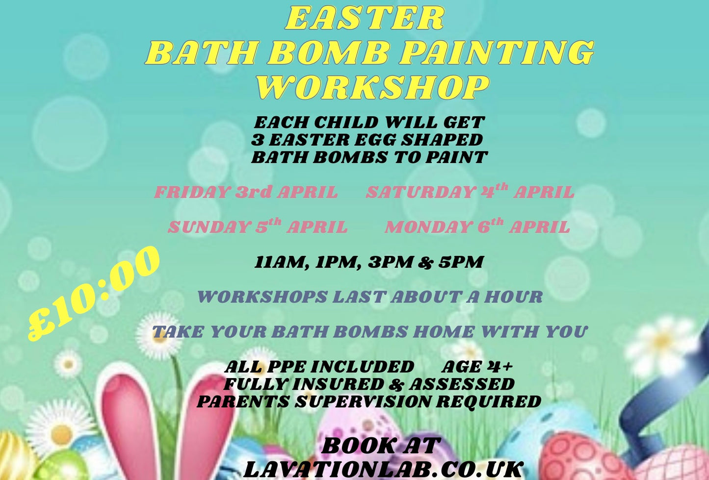 EASTER - Bath Bomb Painting Workshop