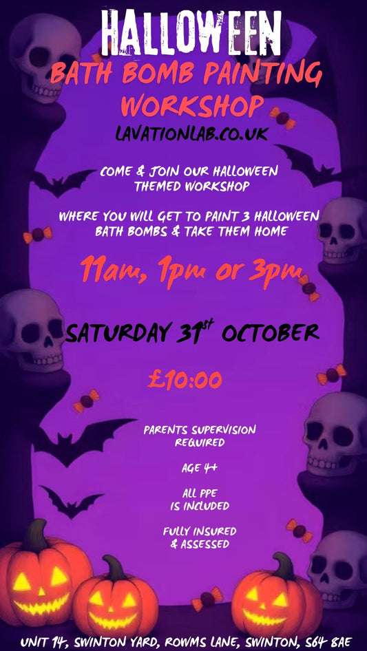 HALLOWEEN 🦇💀 Bath Bomb Painting Workshop