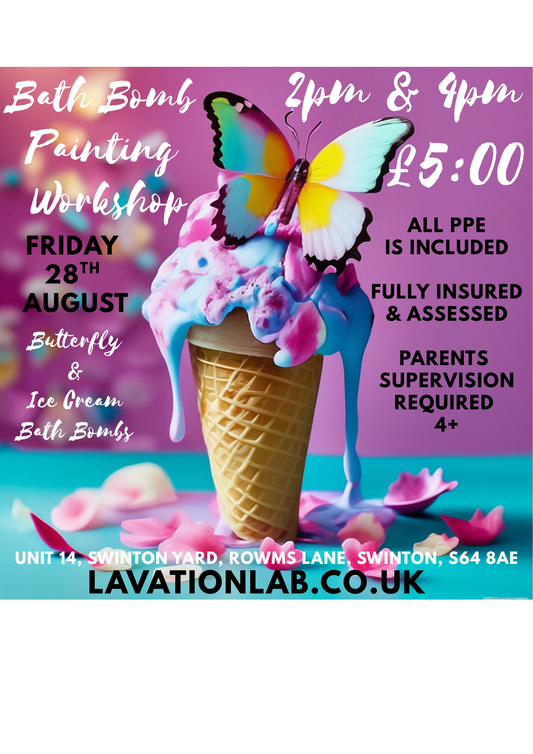 BUTTERFLY & ICE CREAM 🦋🍦 Bath Bomb Painting Workshop