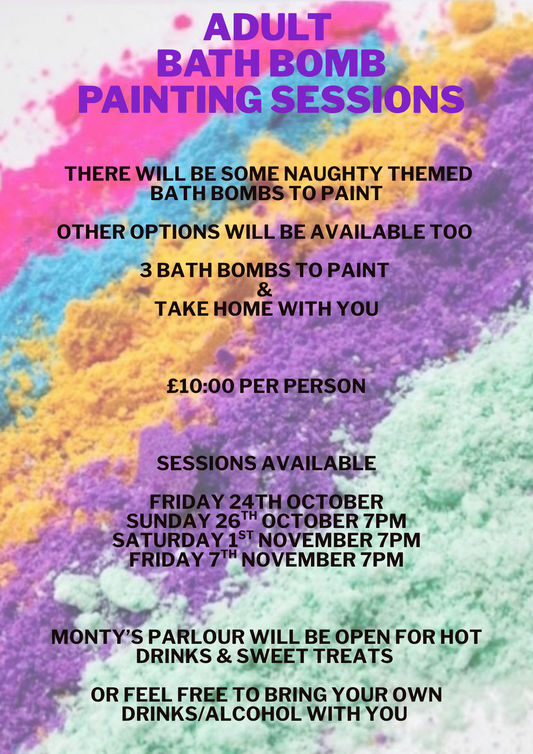 Adult Bath Bomb Painting Workshops