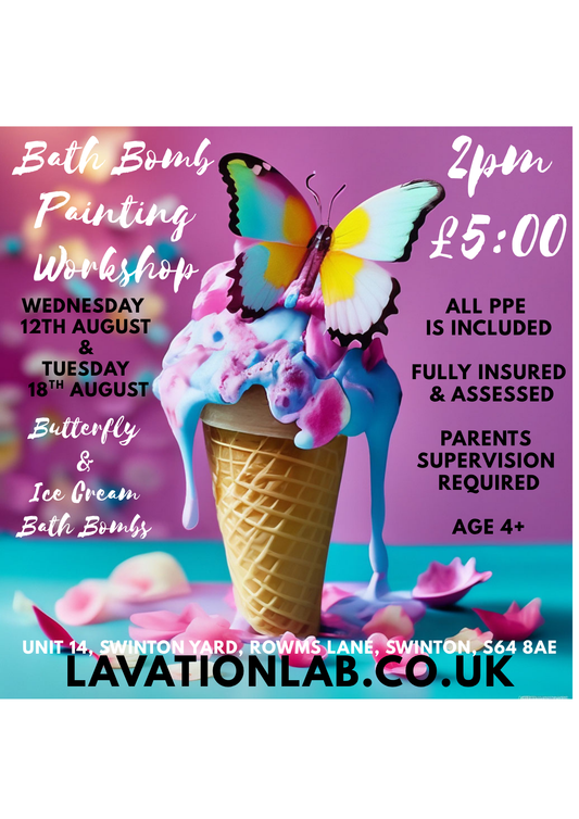 BUTTERFLY & ICE CREAM 🦋🍦 Bath Bomb Painting Workshop