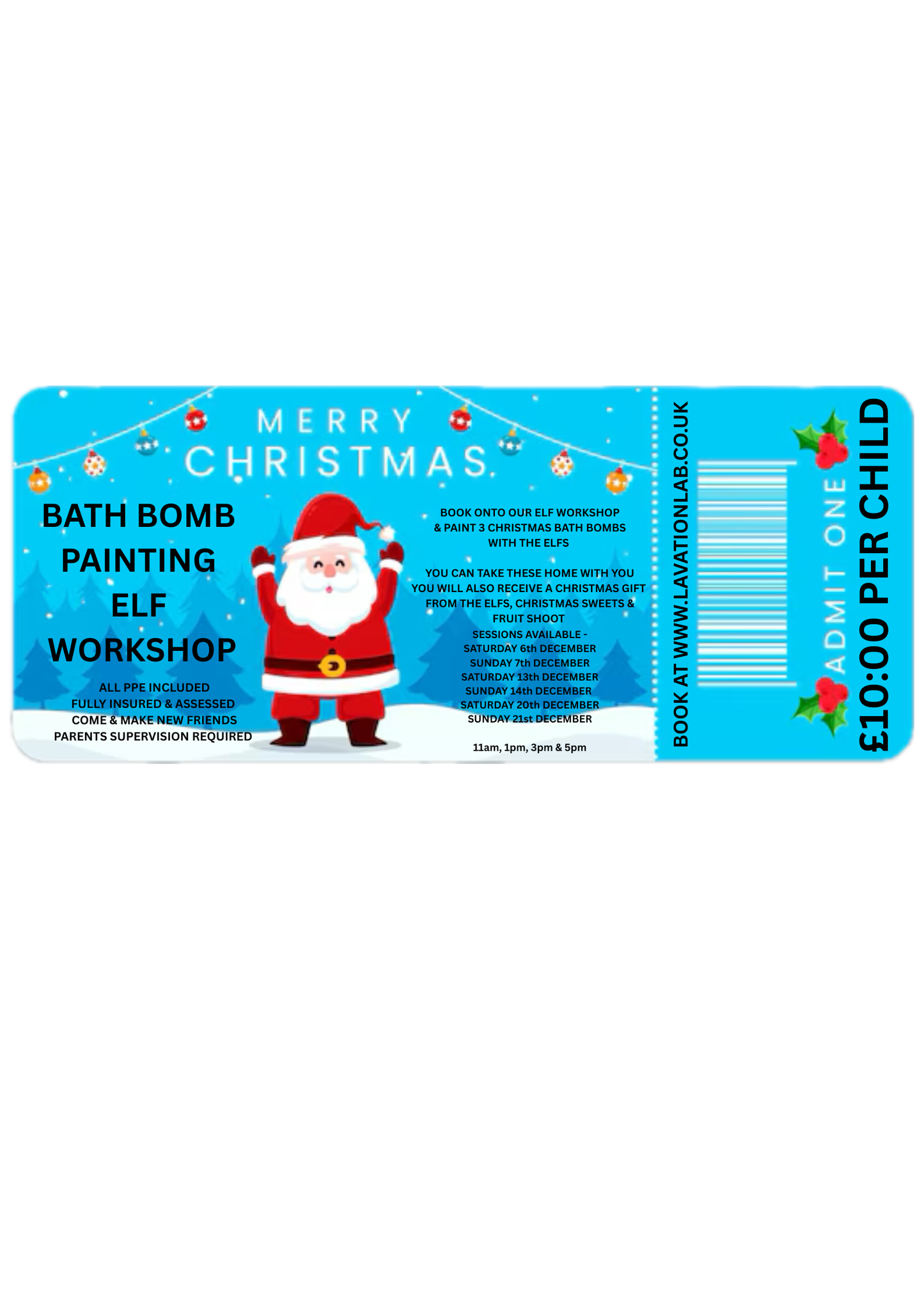 Kids Bath Bomb Painting Elf Workshop